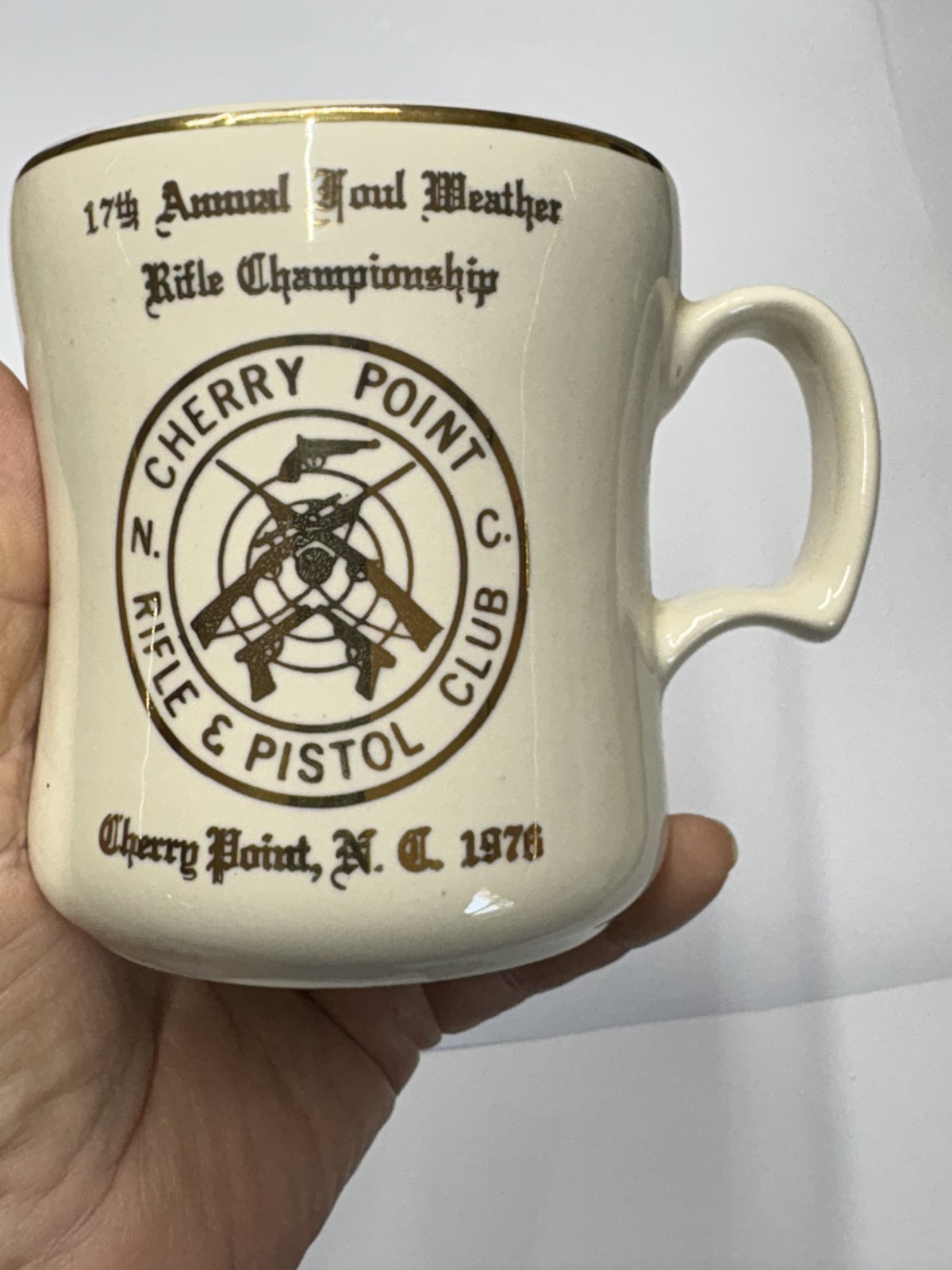 17th Annual Foul Weather Rifle Championship Coffee Cup 1976 Cherry Point, NC