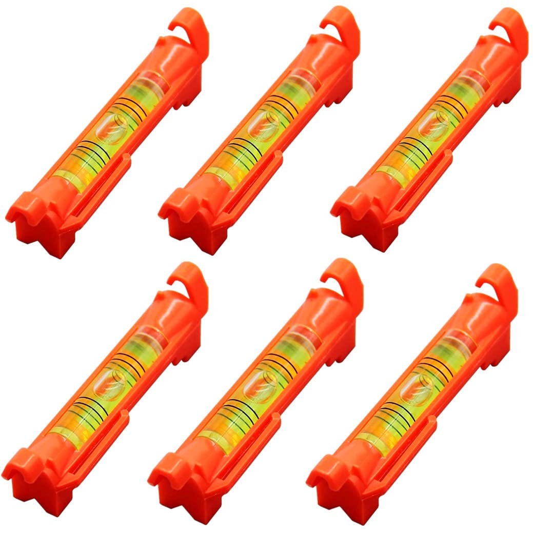 WOYISEPG 6x Hanging Bubble Line Level Small Horizontal String Red