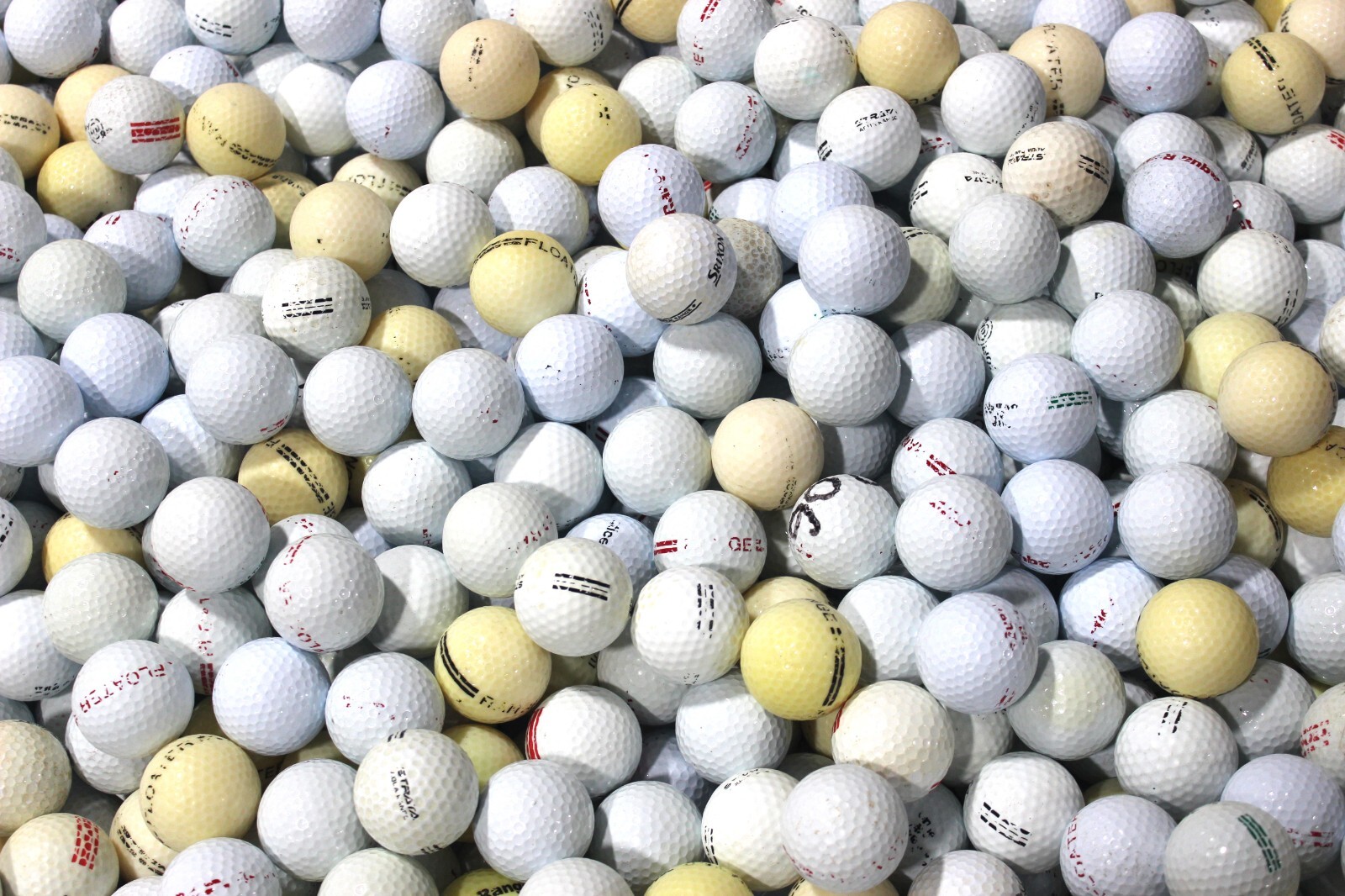 300 White Floating - Limited Flight Assorted Range Balls 3A Condition