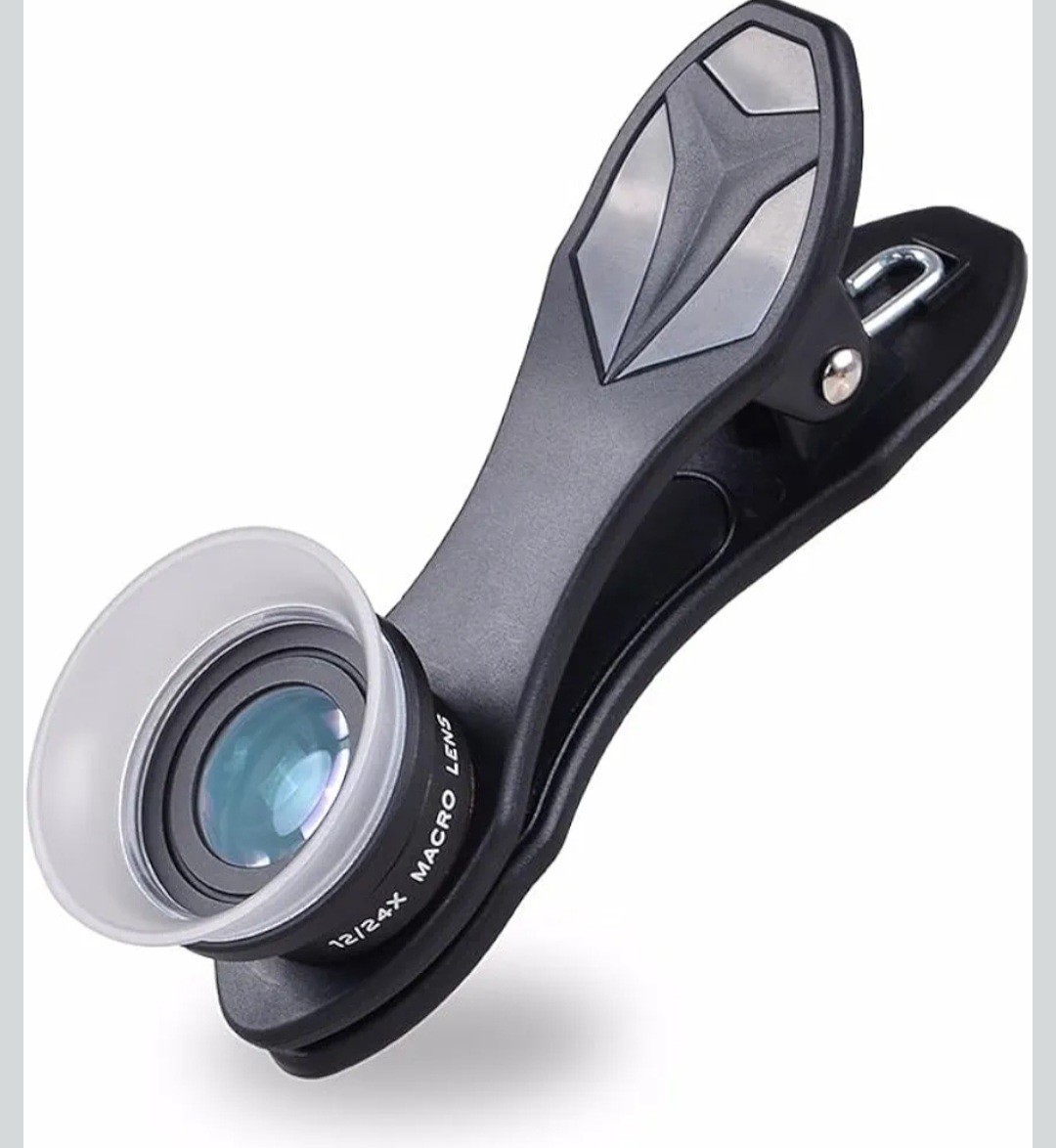 APEXEL 2in1 12x/24x Macro Lens Detachable Universal Clip Lens For All Smartphone