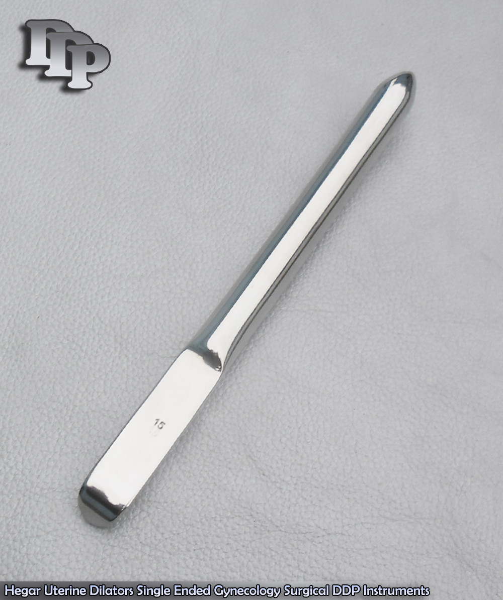 Hegar Uterine Dilators Single Ended 15 mm Surgical Gynecology Instruments