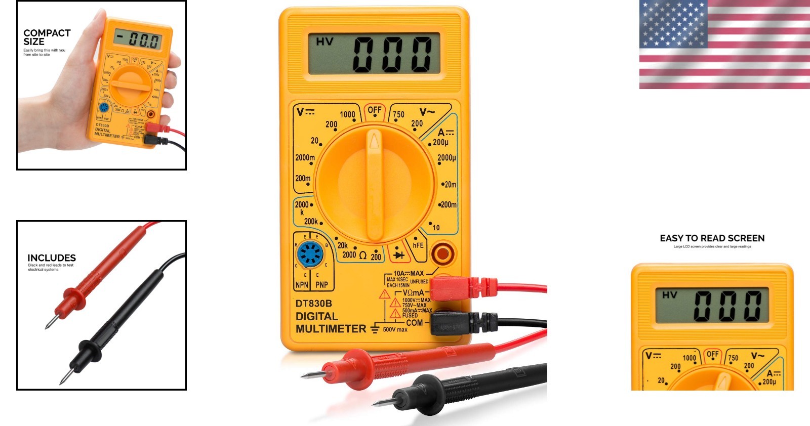 Digital Voltmeter with Overload Protection for Accurate Testing Needs