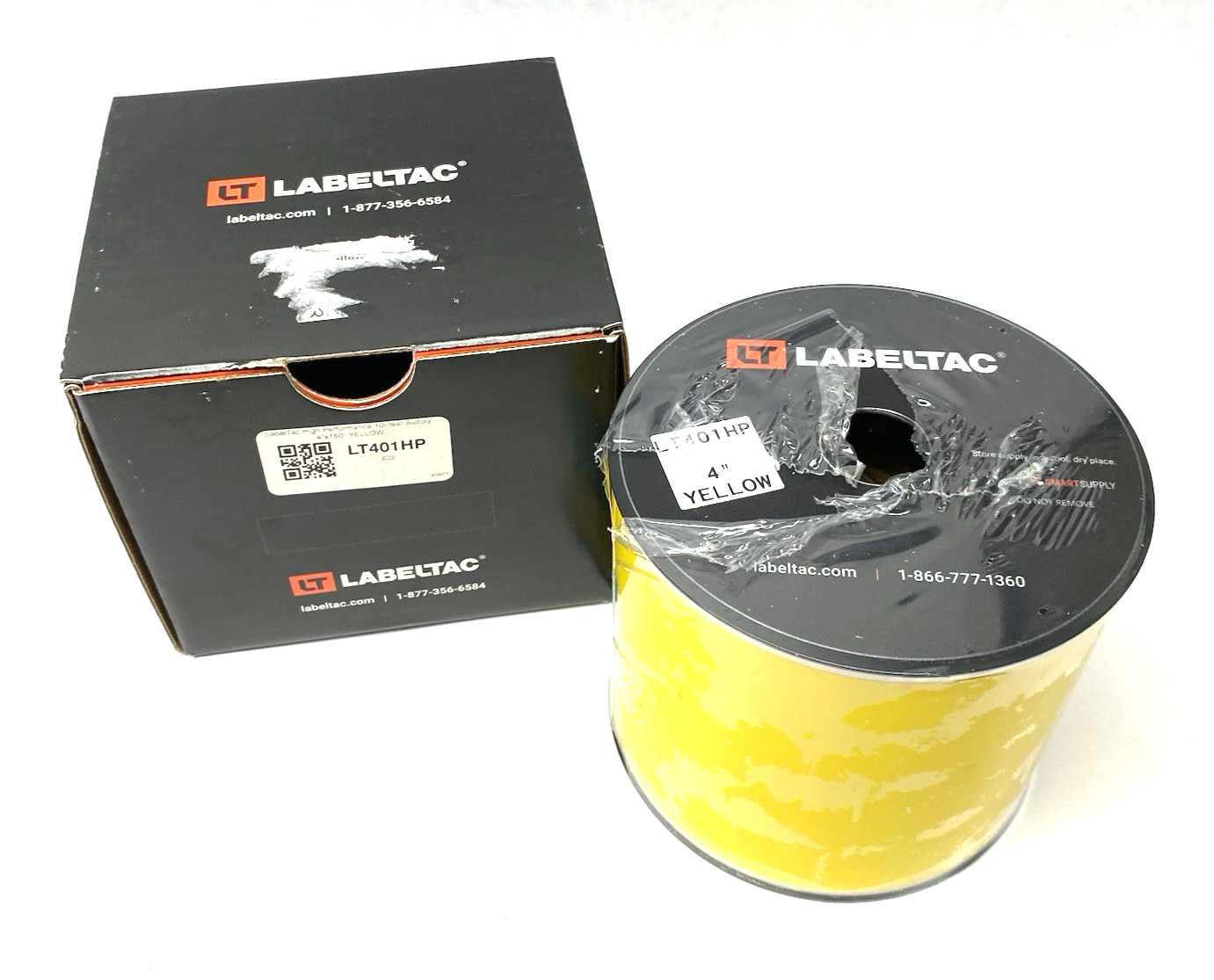 LabelTac LT401HP Pro Model High Performance 10 Year Vinyl Label, Yellow