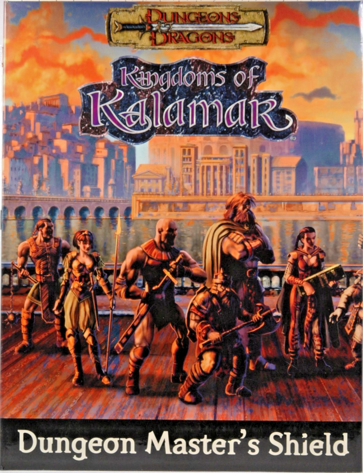 Kingdoms of Kalamar Updated Dungeon Masters Shield Screen D&D D20 3.5 RPG - Good