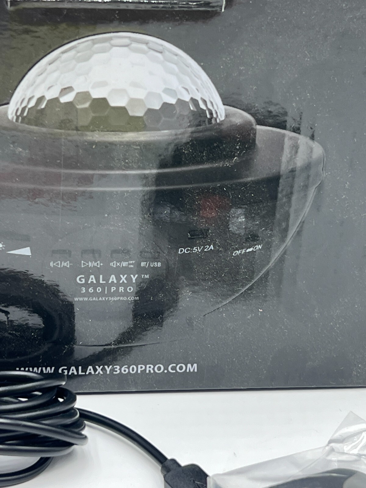 Galaxy 360 Pro Projector Multi-Color Projection Built-In Speaker Bluetooth Black