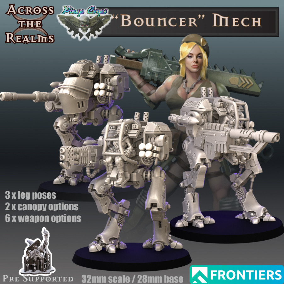 Bouncer walker Mech Squad of 3