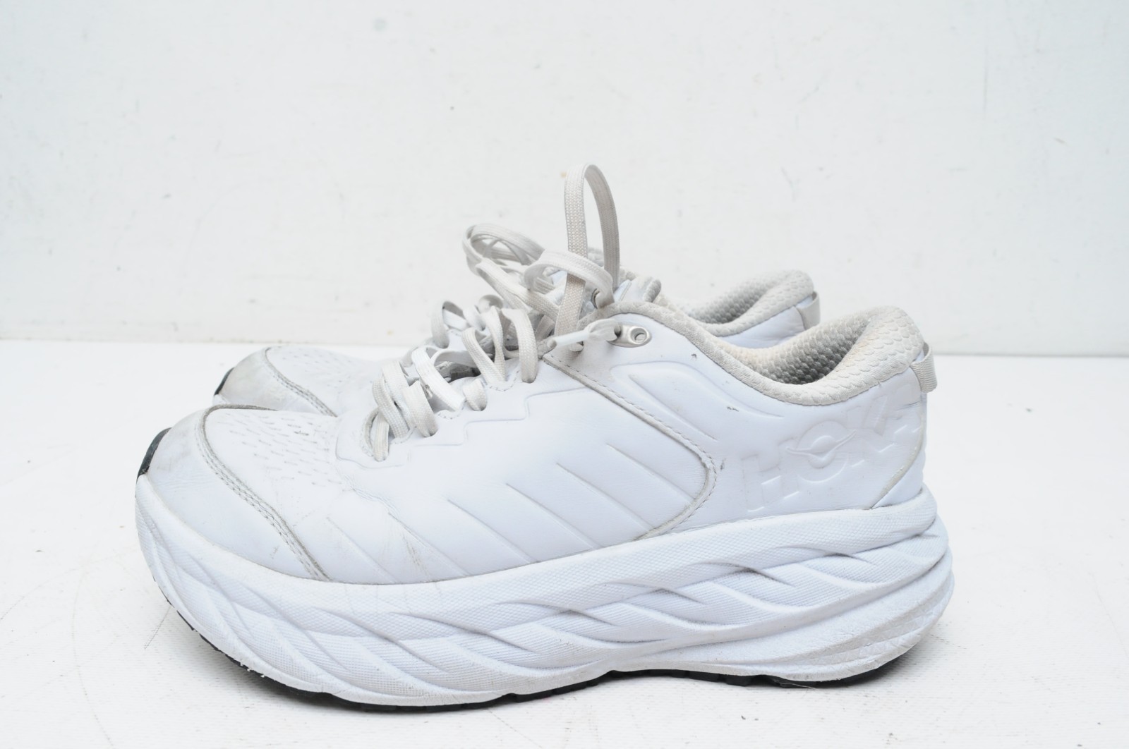 Hoka One One Bondi SR Running Shoes Sneakers Women’s Sz 10 1110521 White