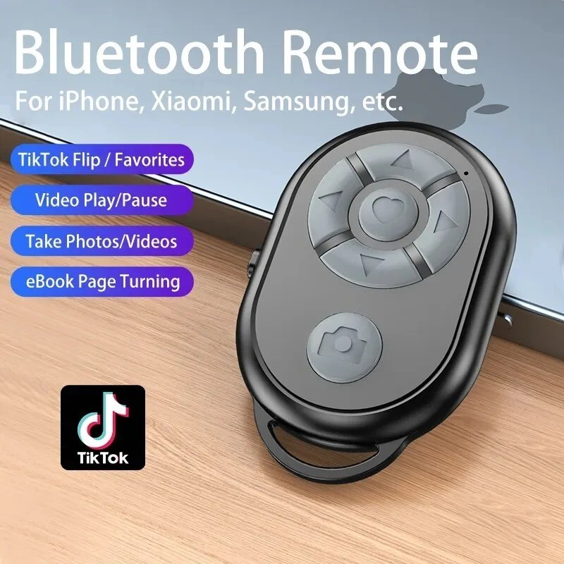 Bluetooth Remote Shutter for iPhone Android Xiaomi Selfie Stick Camera Control