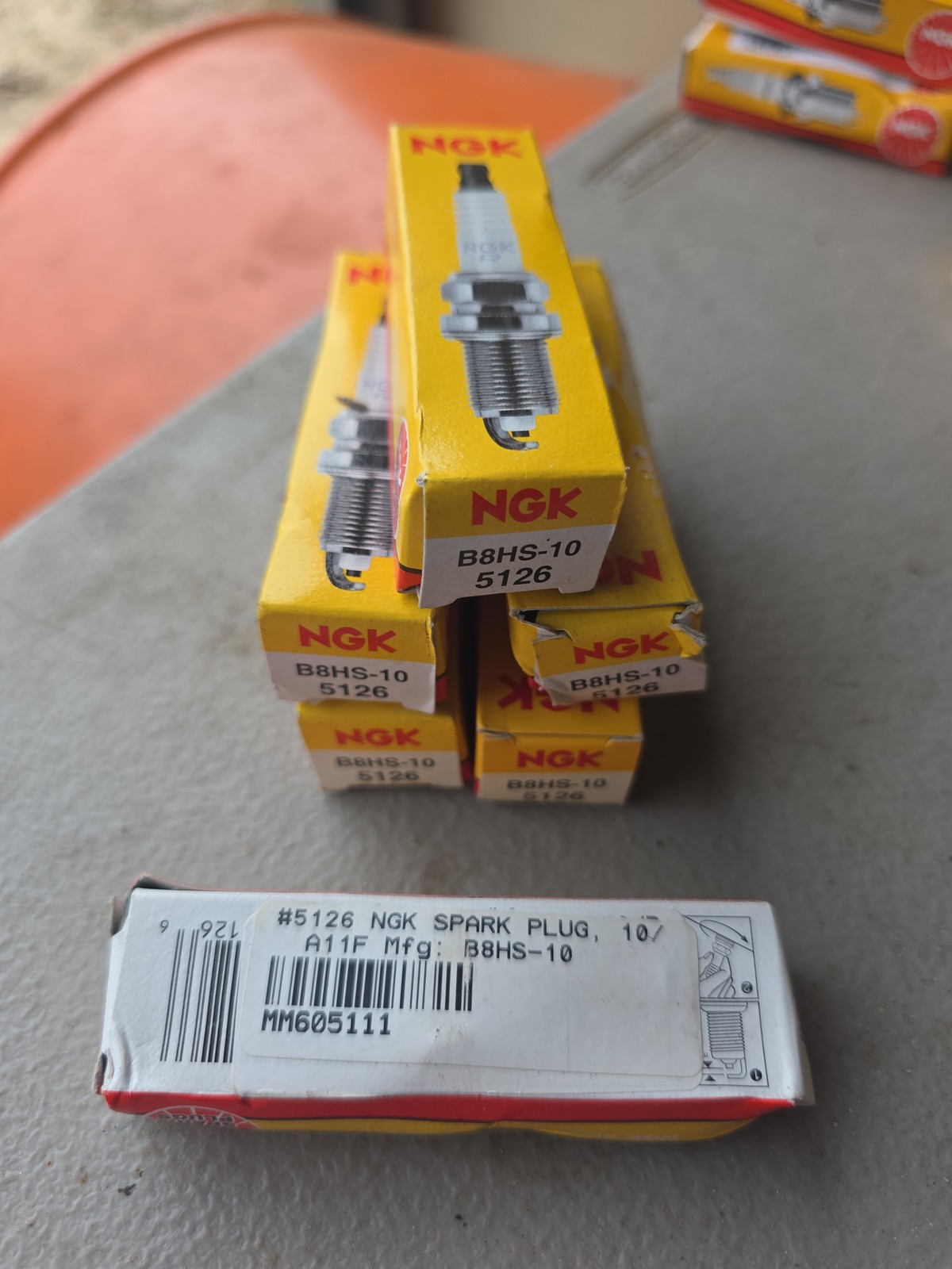 NGK B8HS-10 Spark Plugs 5126 Lot of 6 New Old Stock Small Engine