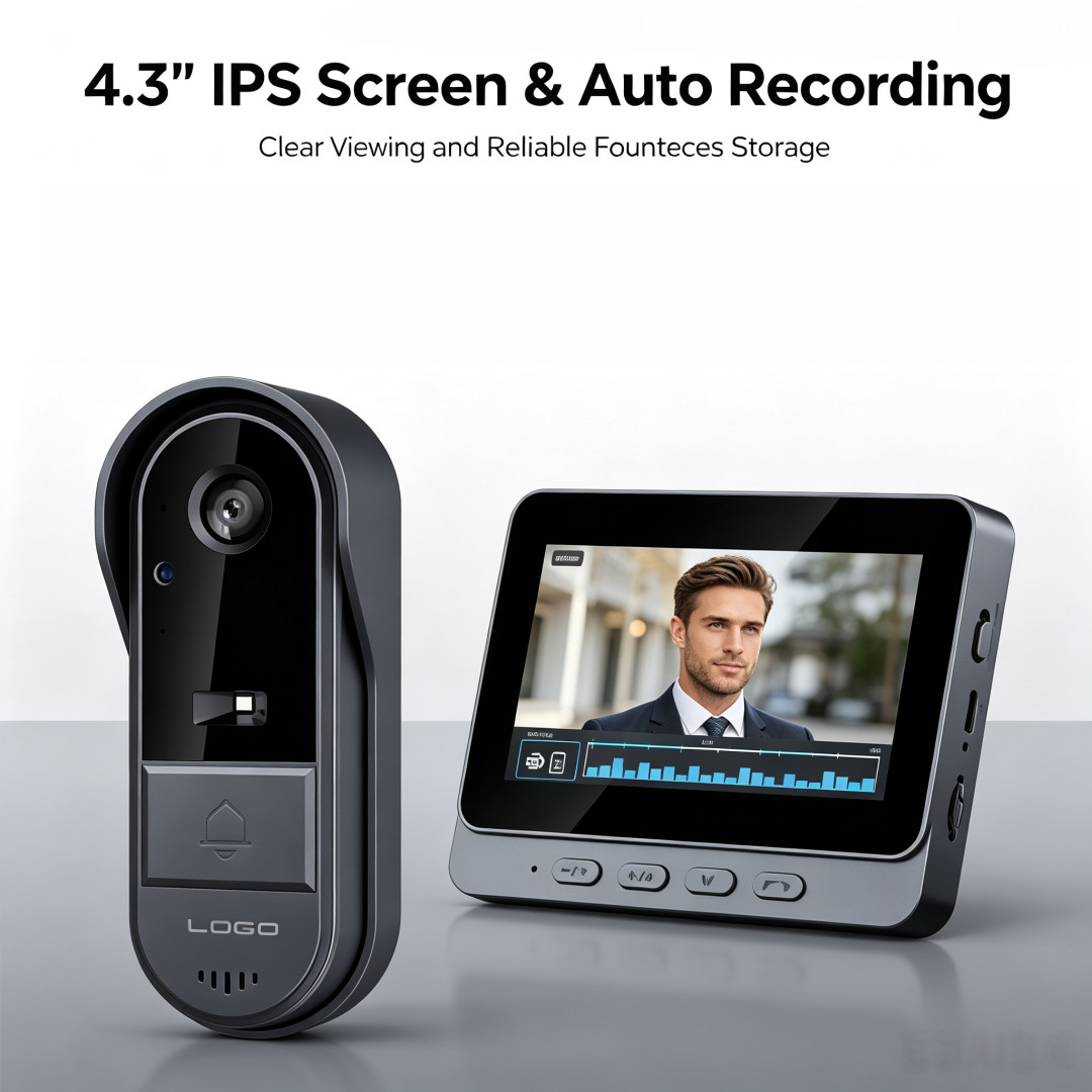 2.4G Wireless Smart Video Doorbell Camera Monitor Doorbell for Apartment NEW