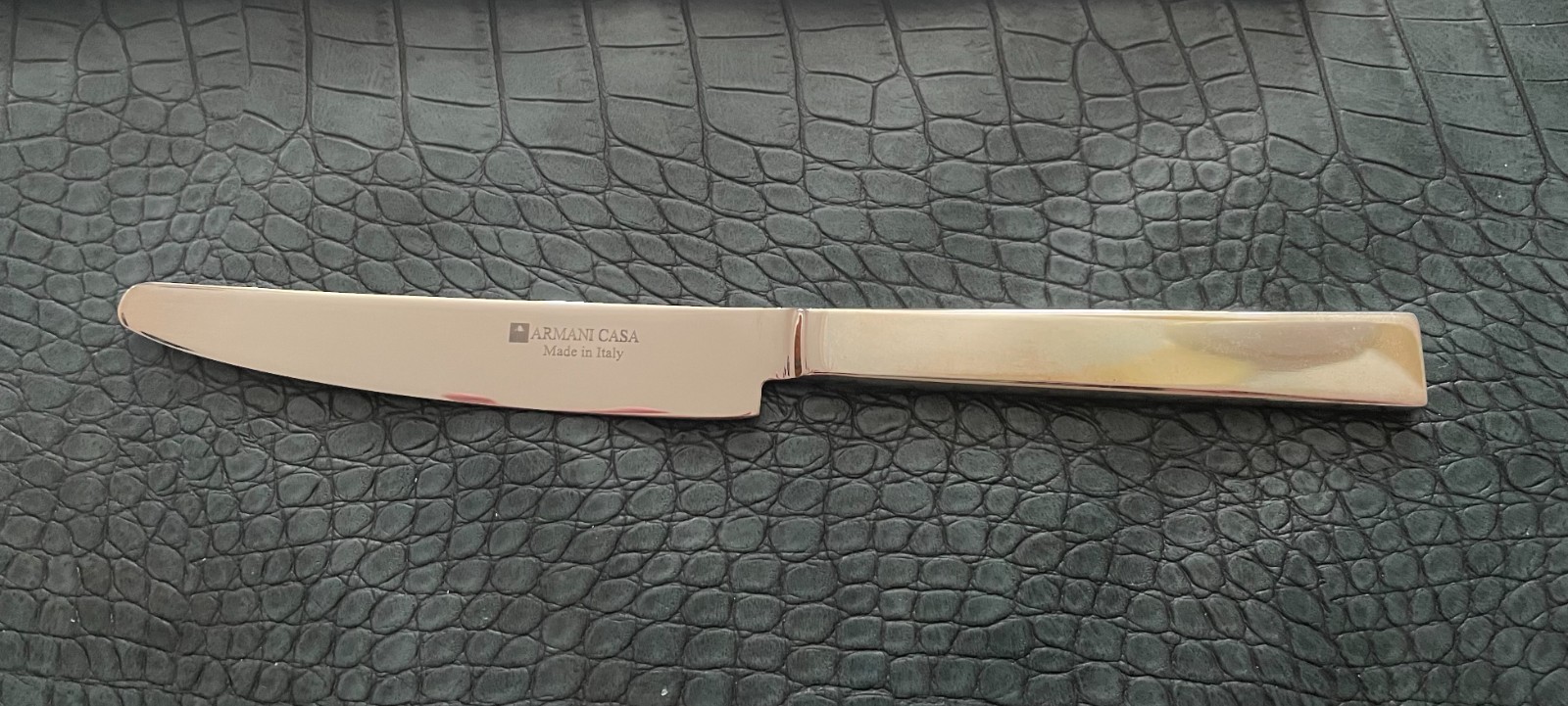 New, still in tissue,  Armani Casa Arpa knife made in Italy Stainless steel