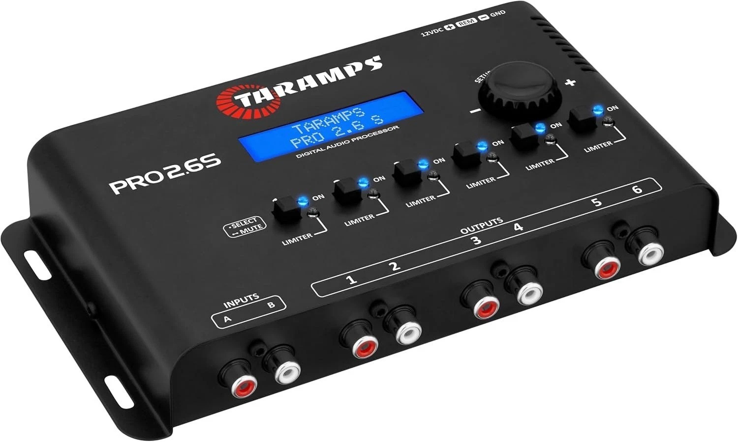 Compact Pro 2.6S DSP Equalizer - 18K Ohm RCA Output for Car Audio Systems