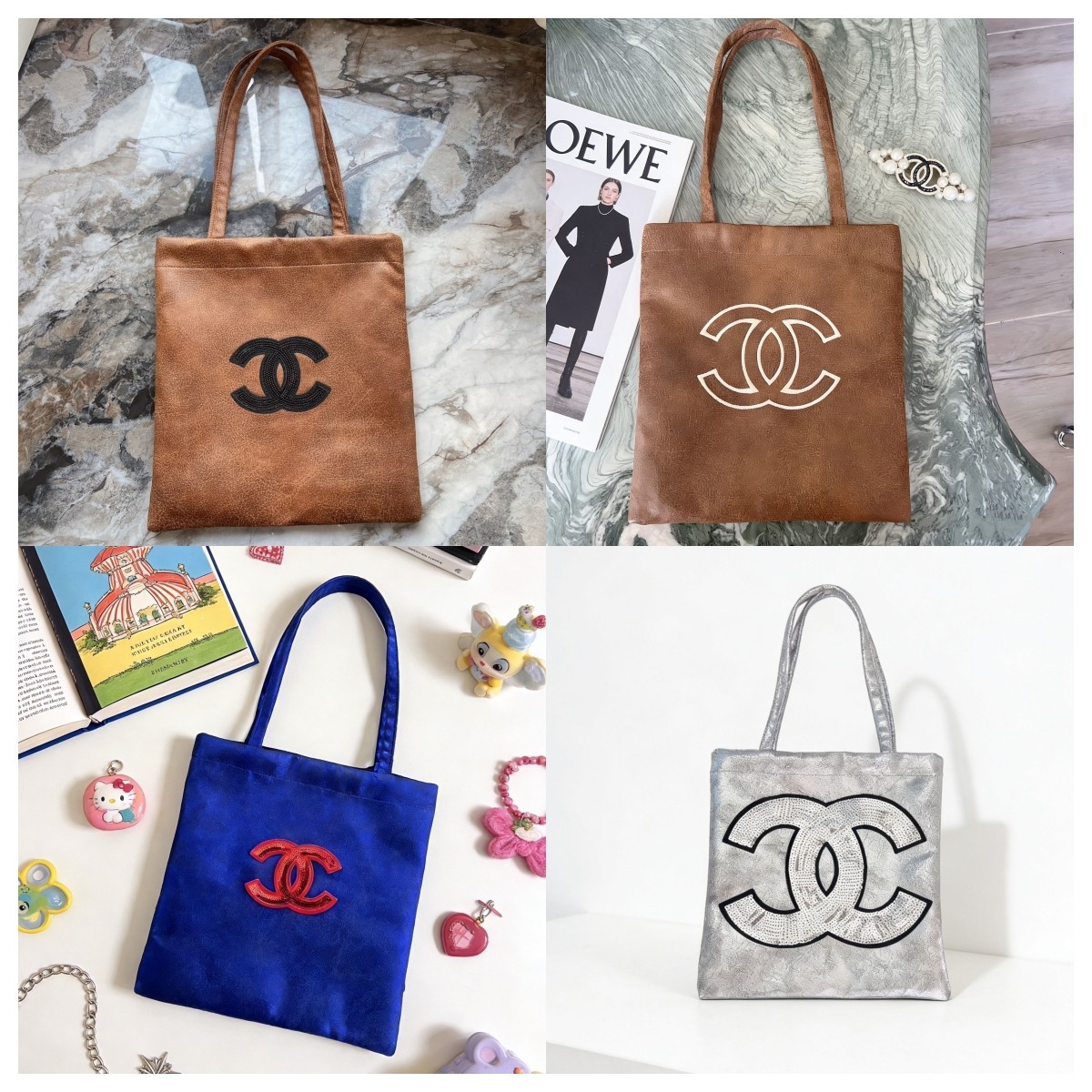 Limited Edition CHANEL Deerskin VIP Beauty Gift Tote Multi-color Bag.15+ styles
