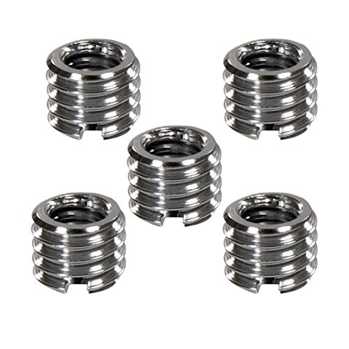Metal 1/4 Inch to 3/8 Inch Tripod Thread Adapter, Easy Mount Convert Screw Adapt