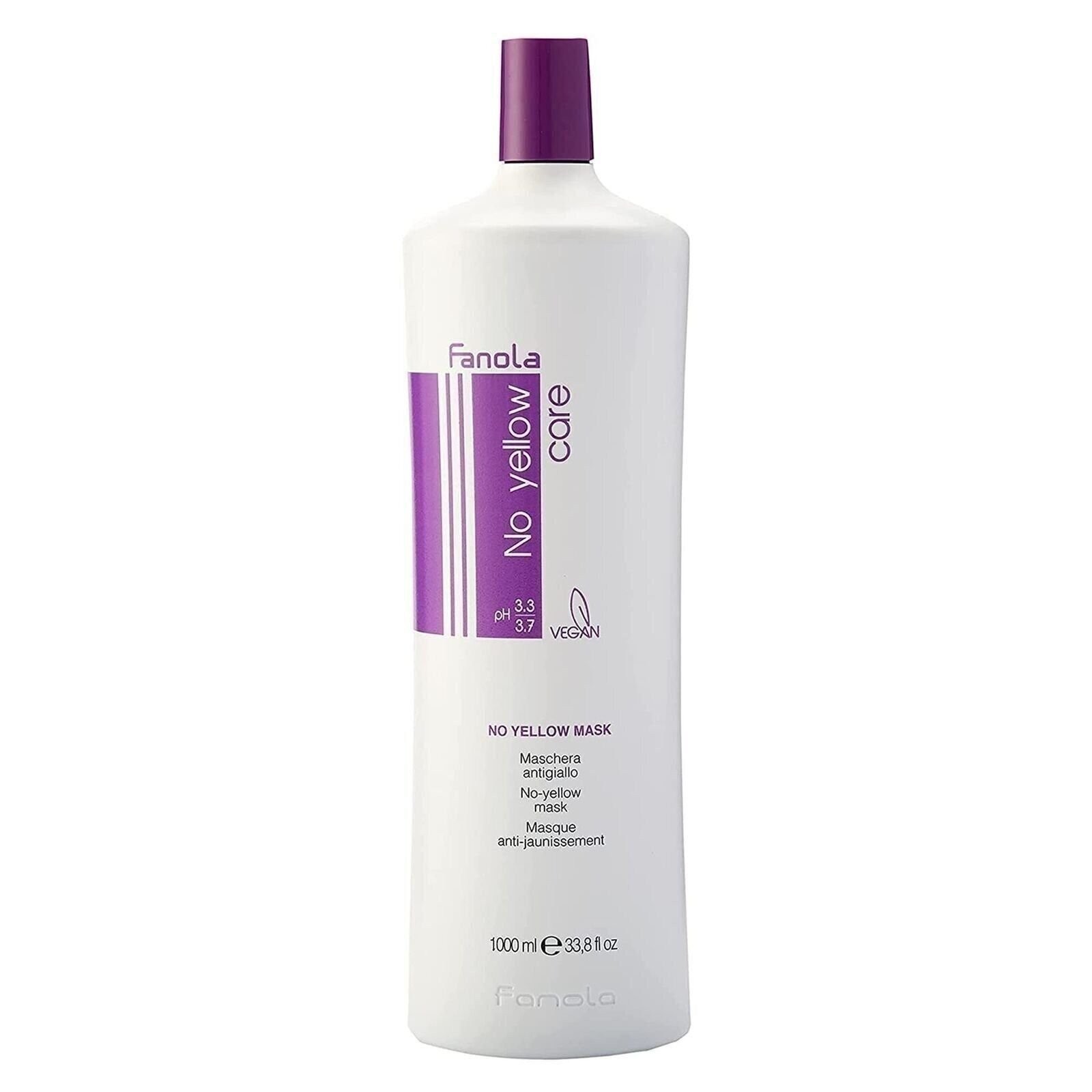 Fanola No Yellow Mask 33.8 oz - Anti Brass Color Depositing Purple Mask -...