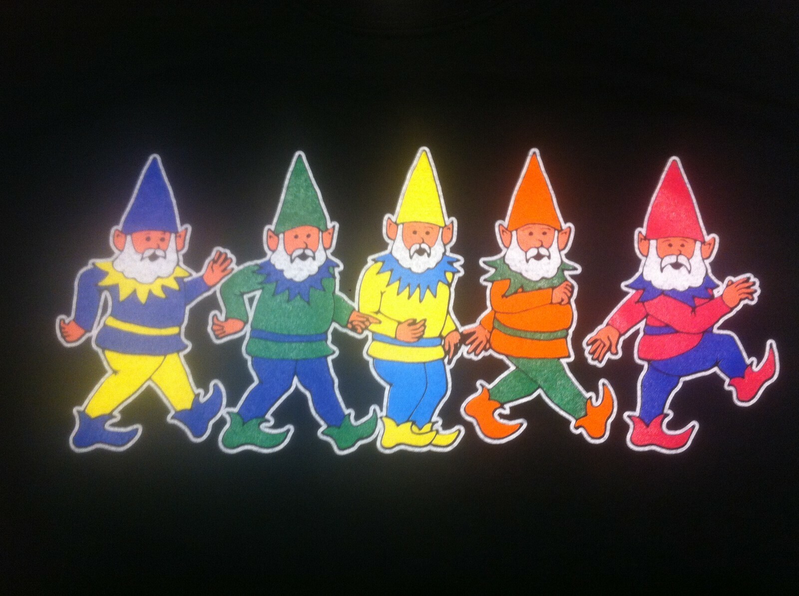 Grateful Dead Elves New Tee shirt Elf Gnome Bears Vintage Original art S to XXL
