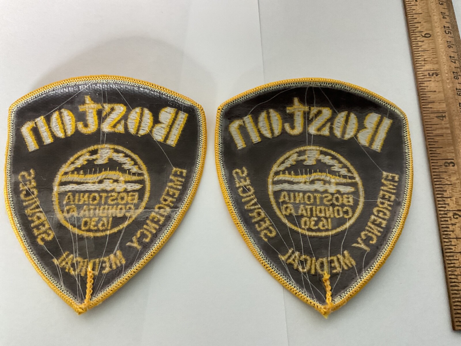 City Of Boston Emergency Medical Services collectors patch set two pieces