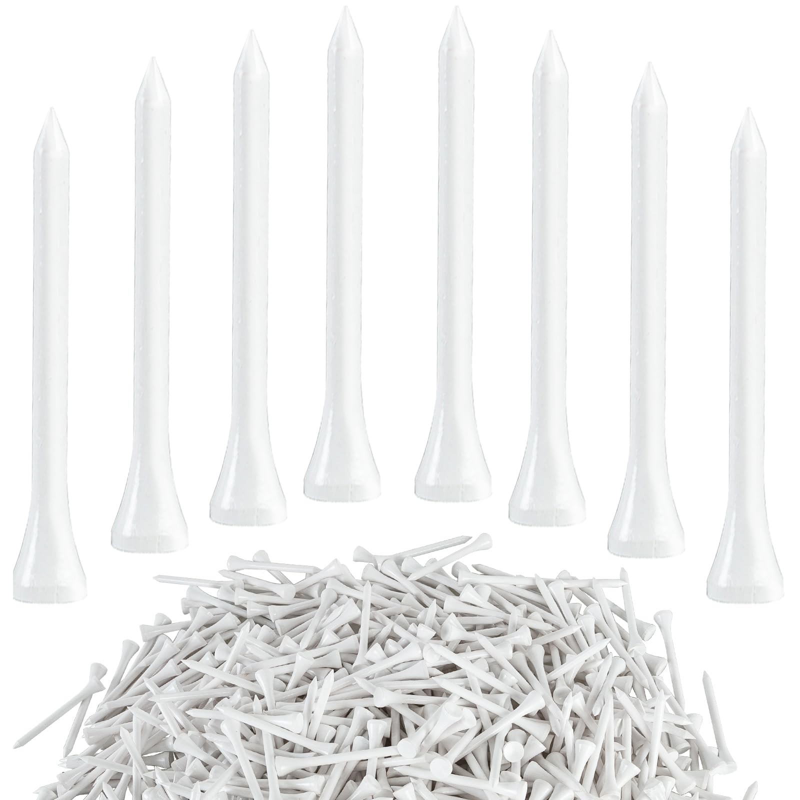 Golf Tees 1000 PCS, 2-3/4"(70mm) Eco-Friendly Golf Tees Bulk, Stronger Than W