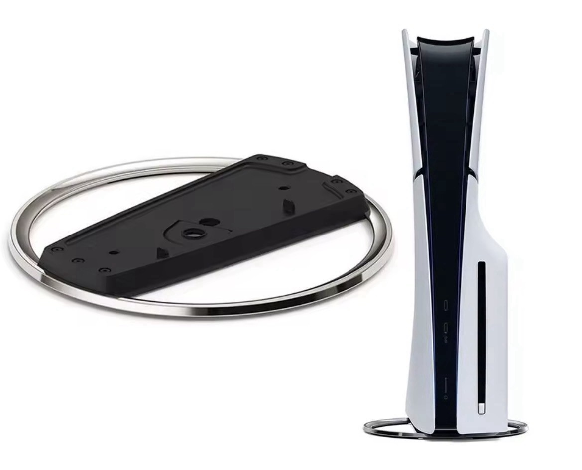 Portable Metal Vertical Stand for PS5/PS5 Slim Console Base Holder Support Dock