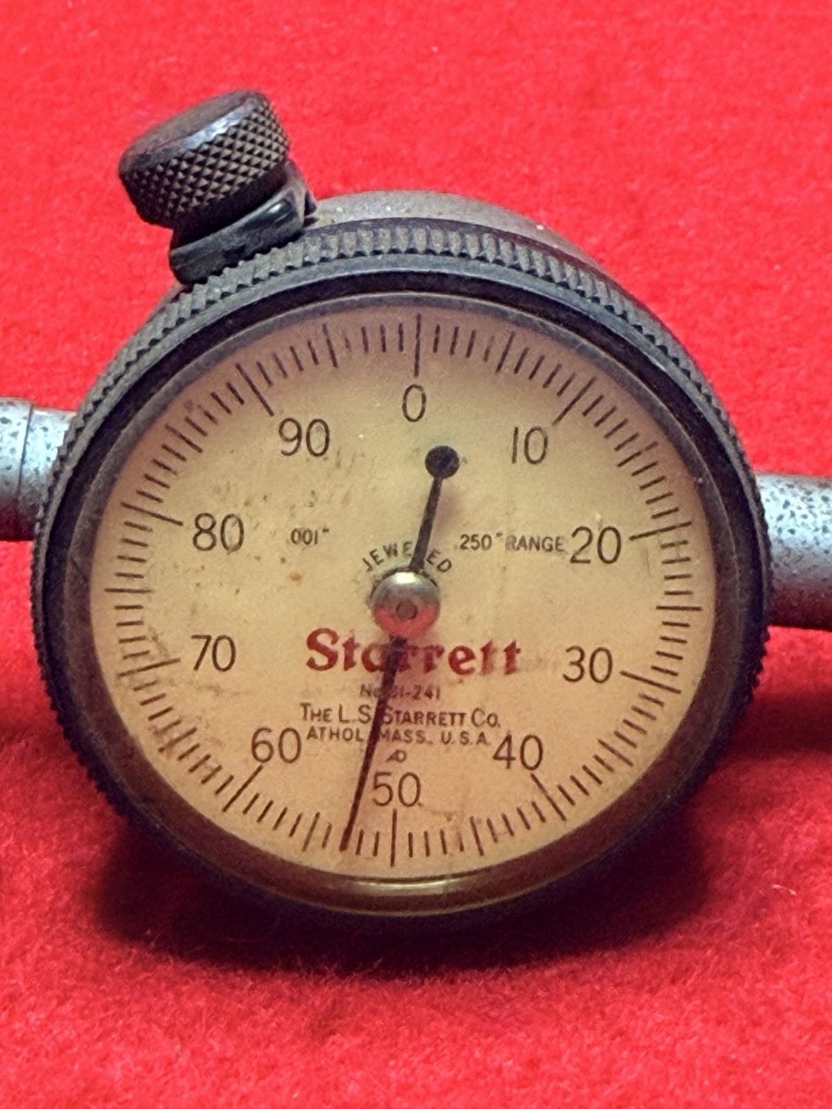 Starrett 81-241 Dial Indicator, .001"-.250” Range