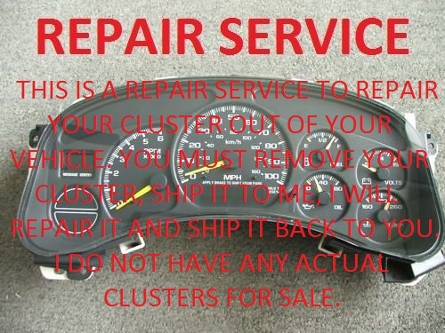 99-02 CHEVROLET SILVERADO AVALANCHE GEAR INDICATOR MILEAGE SCREEN REPAIR 00 01