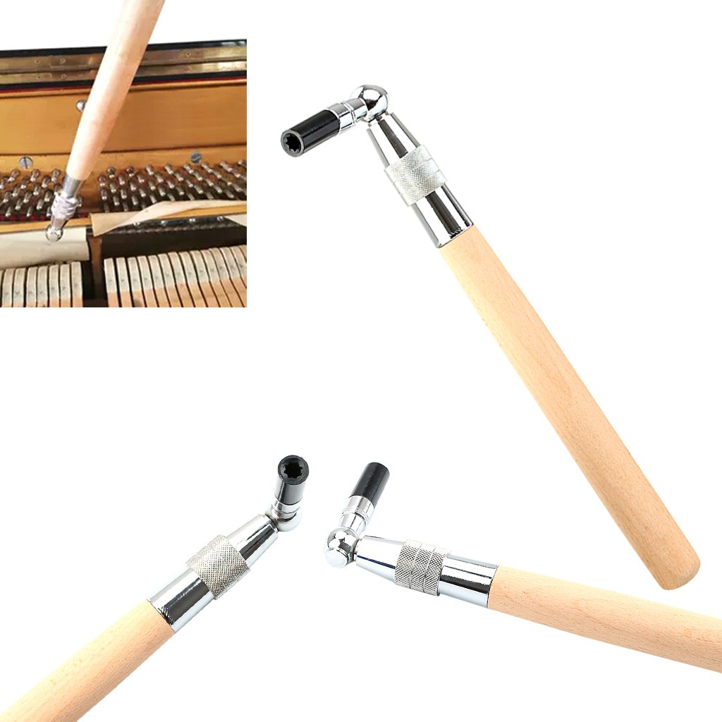 Piano Wrench Tuning Hammer Tuner Spanner L-shape Excellent Effect with Bag