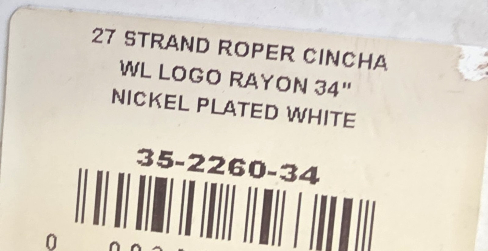 Roper Cinch Weaver Leather Rayon 27-Strand Deluxe Roper Cinch 34In