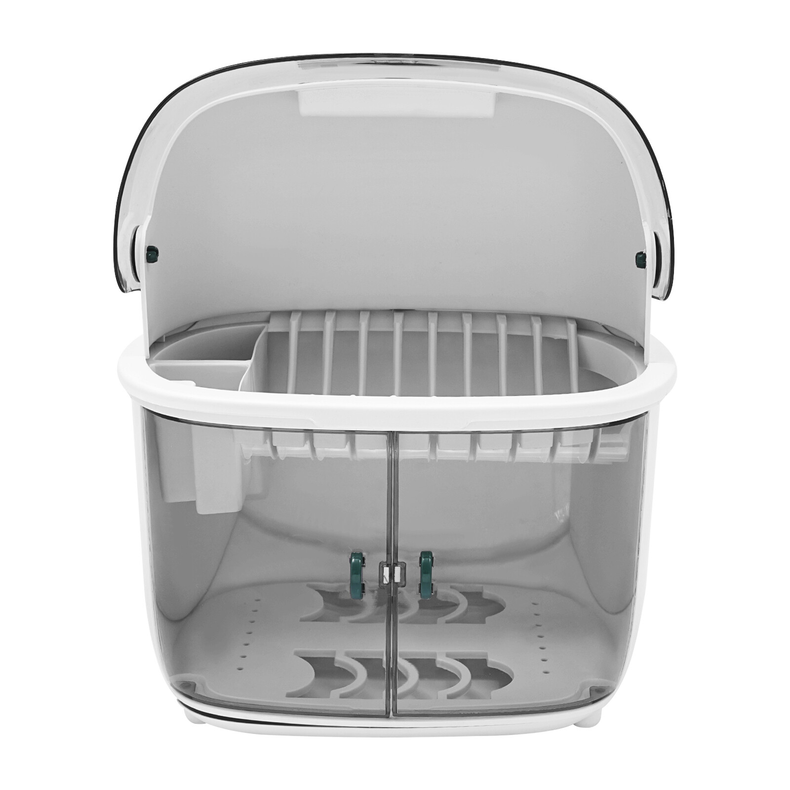 2 Tier Plastic Drying Rack for Kitchen, Dish Drying Rack 2-tier Dish Drying Rack
