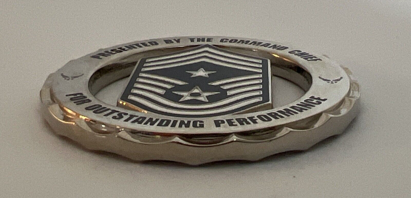USAF Fairchild AFB Challenge Coin Presented By Command Chief Total Force