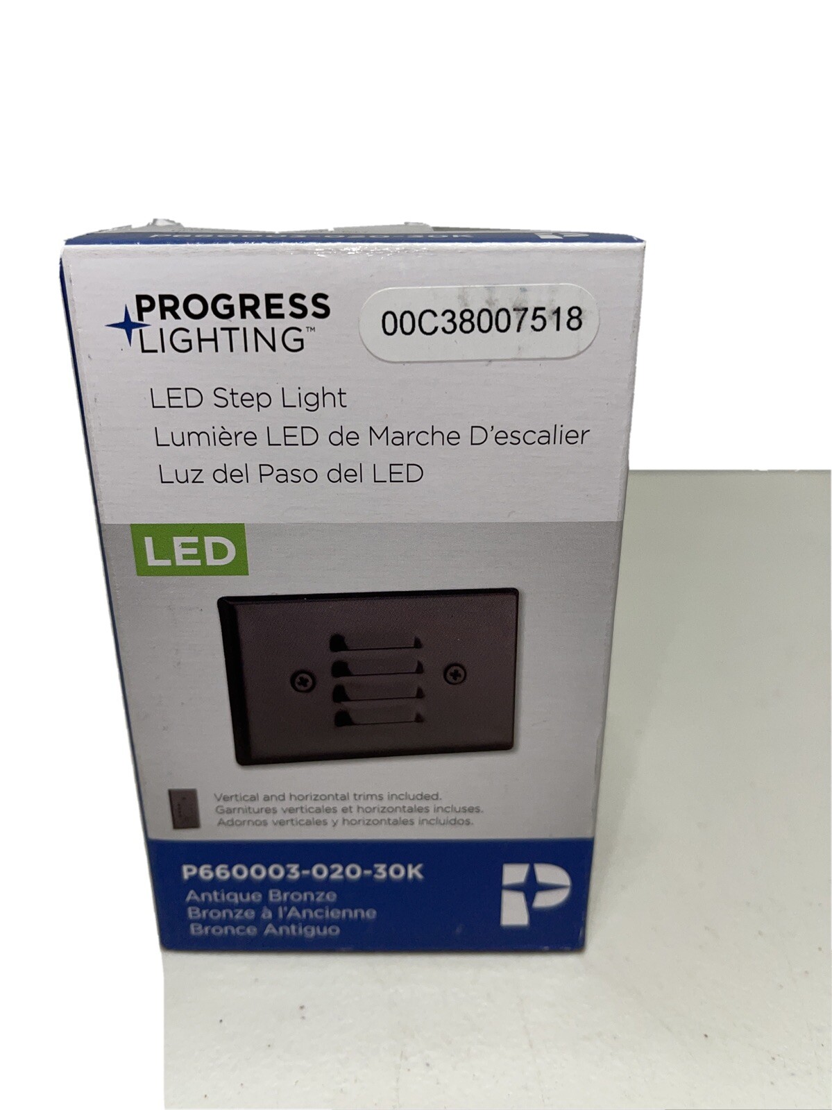 Progress Lighting P660003-020-30K Indoor Step Light, Antique Bronze-FREE SHIP!