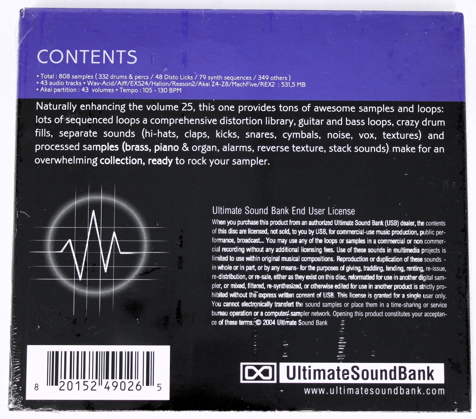 USB Soundscan V2 26 Big Beat Vol 2 Akai Sample/Sound Library/Sampling 2 CD