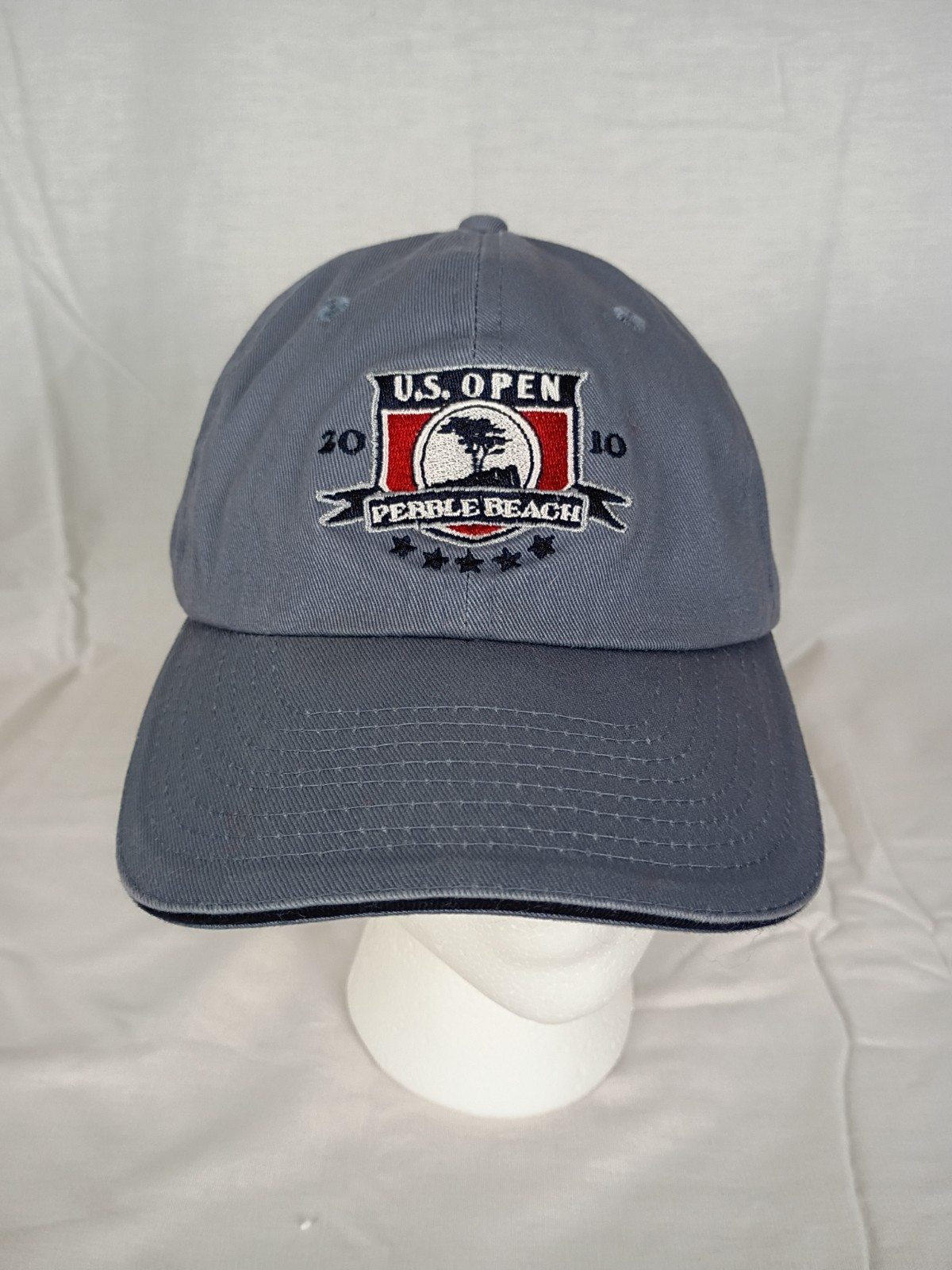 2010 US Open Pebble Beach USGA Member Hat Cap Golf Strapback Slate Blue