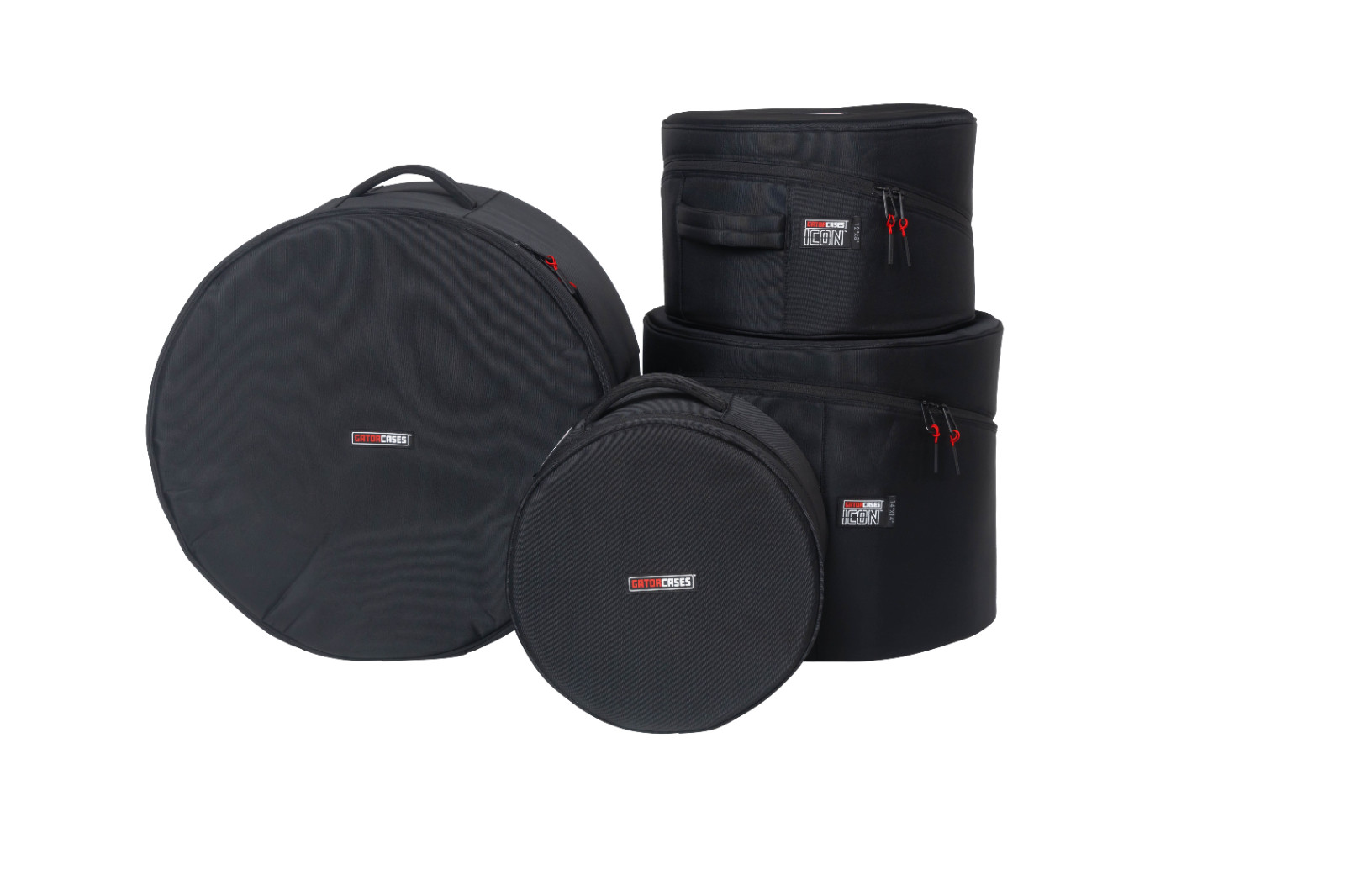 Gator Cases ICON 4-Piece Jazz Fusion Drum Set Bags; 20x16, 14x14", 12x8, 10x7