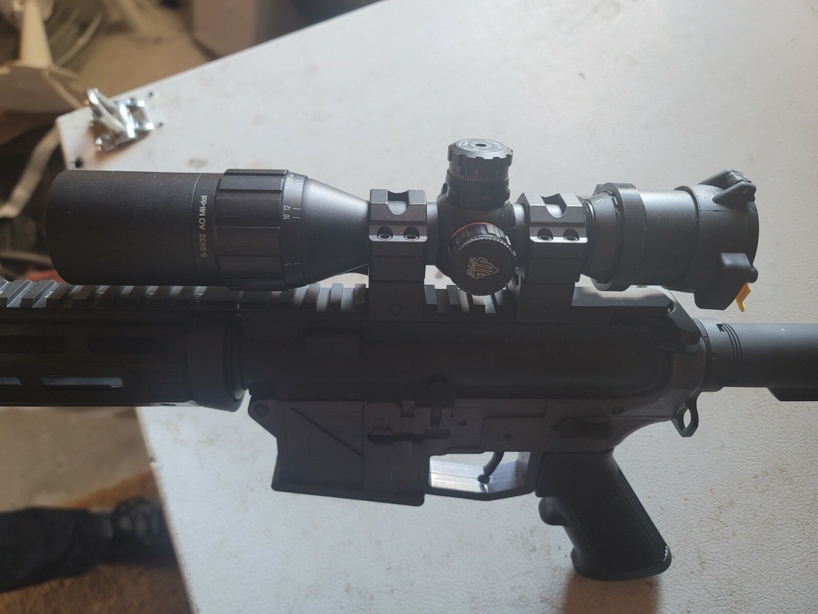 UTG 3-9x32 1" BugBuster Side Illuminated scope throw lever