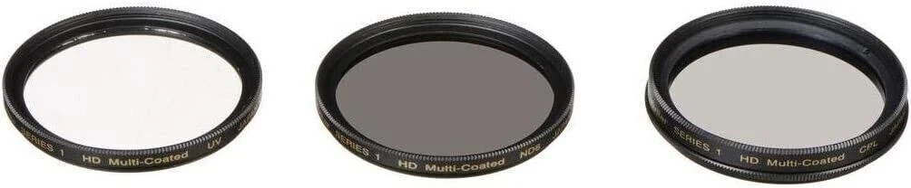 Vivitar Series 1, 3-Piece Multi-Coated HD Pro Filter Set (67mm UV/CPL/ND8)