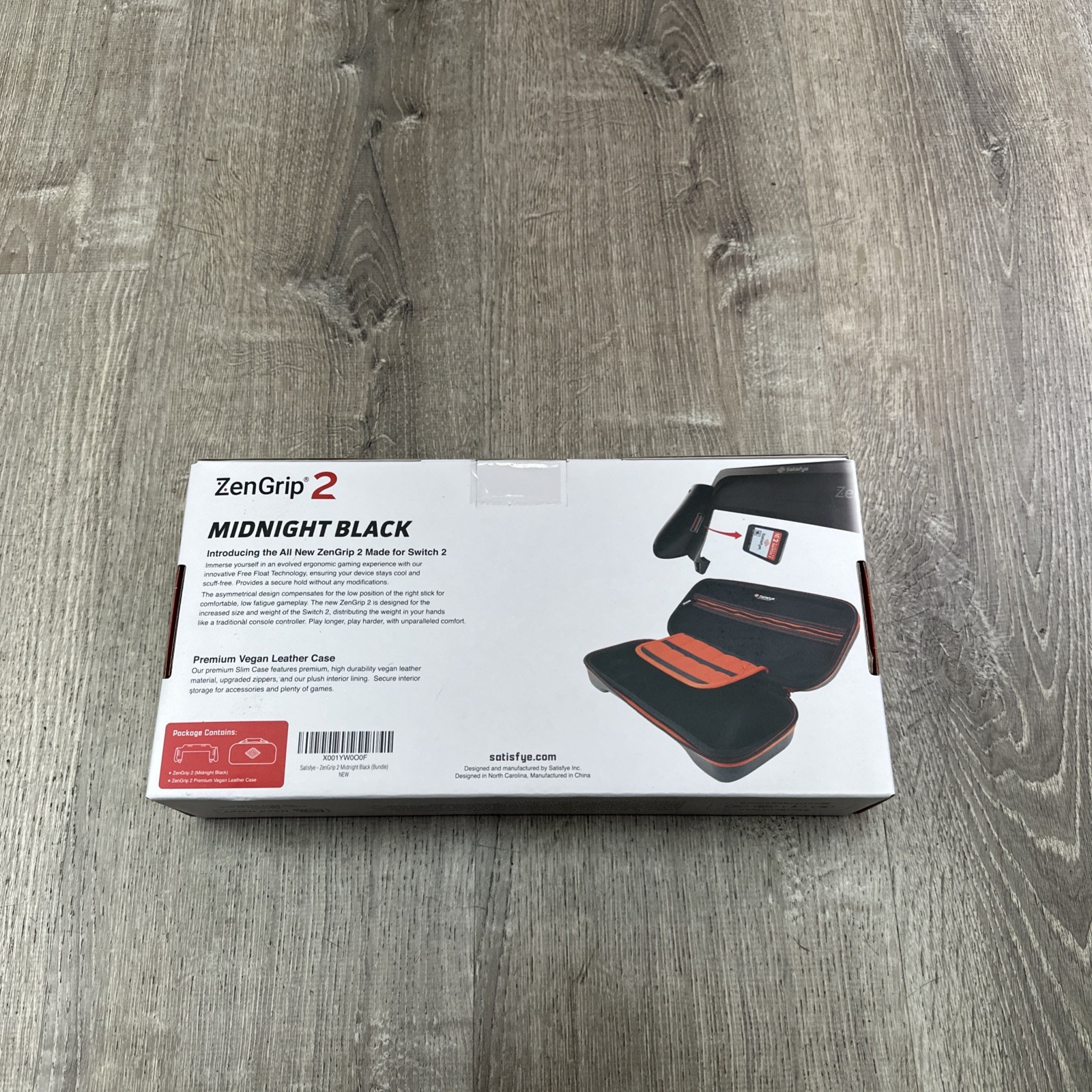 Satisfye ZenGrip 2 Midnight Black Ergonomic Grip for Nintendo Switch 2 Console