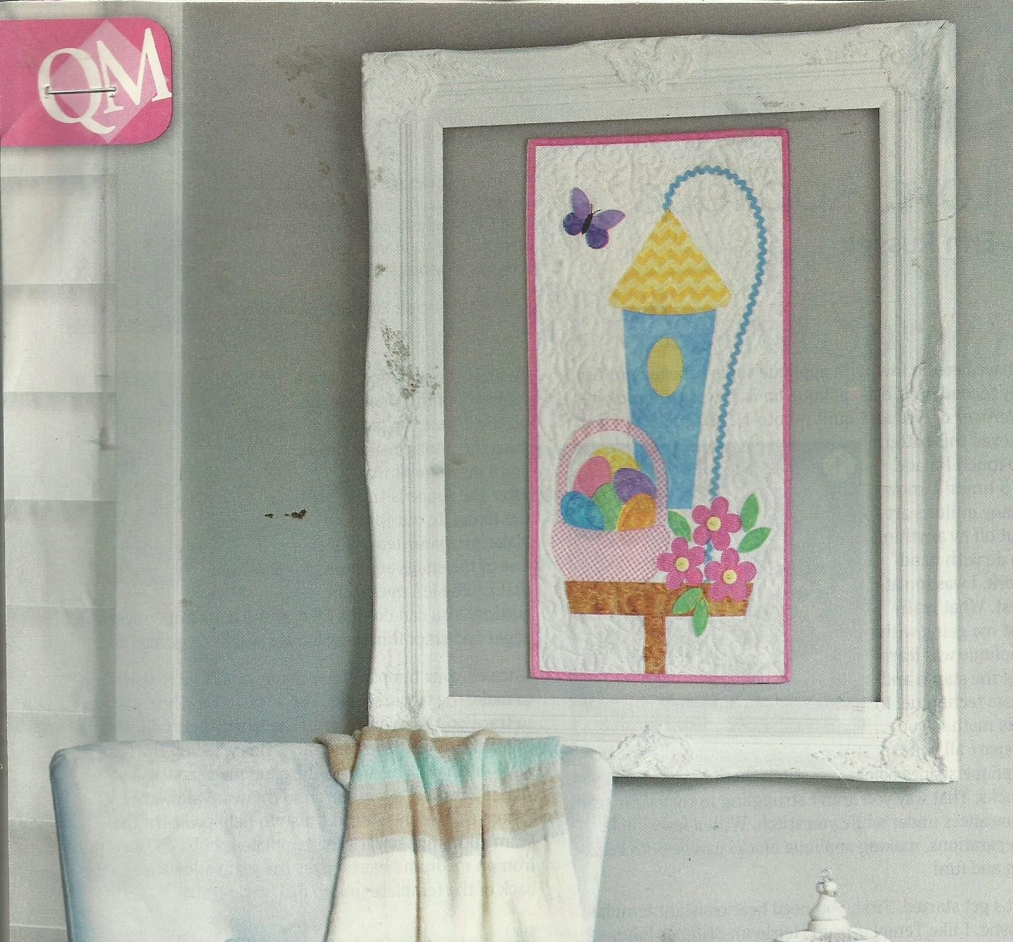 E0127  WELCOME SPRING WALLHANGING QUILT  PATTERN/INSTRUCTIONS