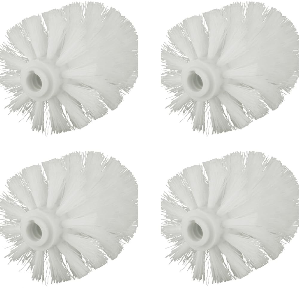 4Pcs Toilet Bowl Brush Replacement Head, Universal Head White
