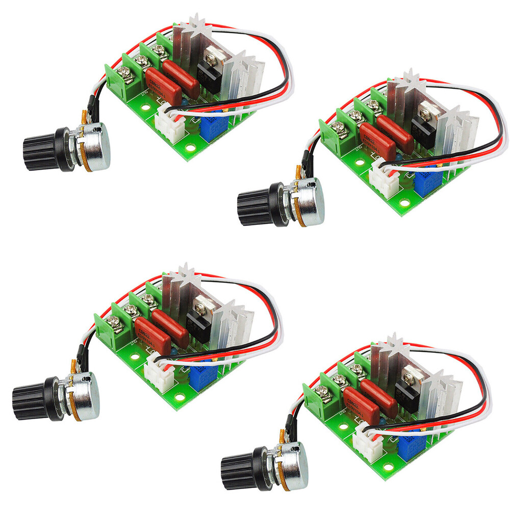 4PCS 2000W SCR Voltage Regulator Variable Motor Speed Controller AC 110V 220V