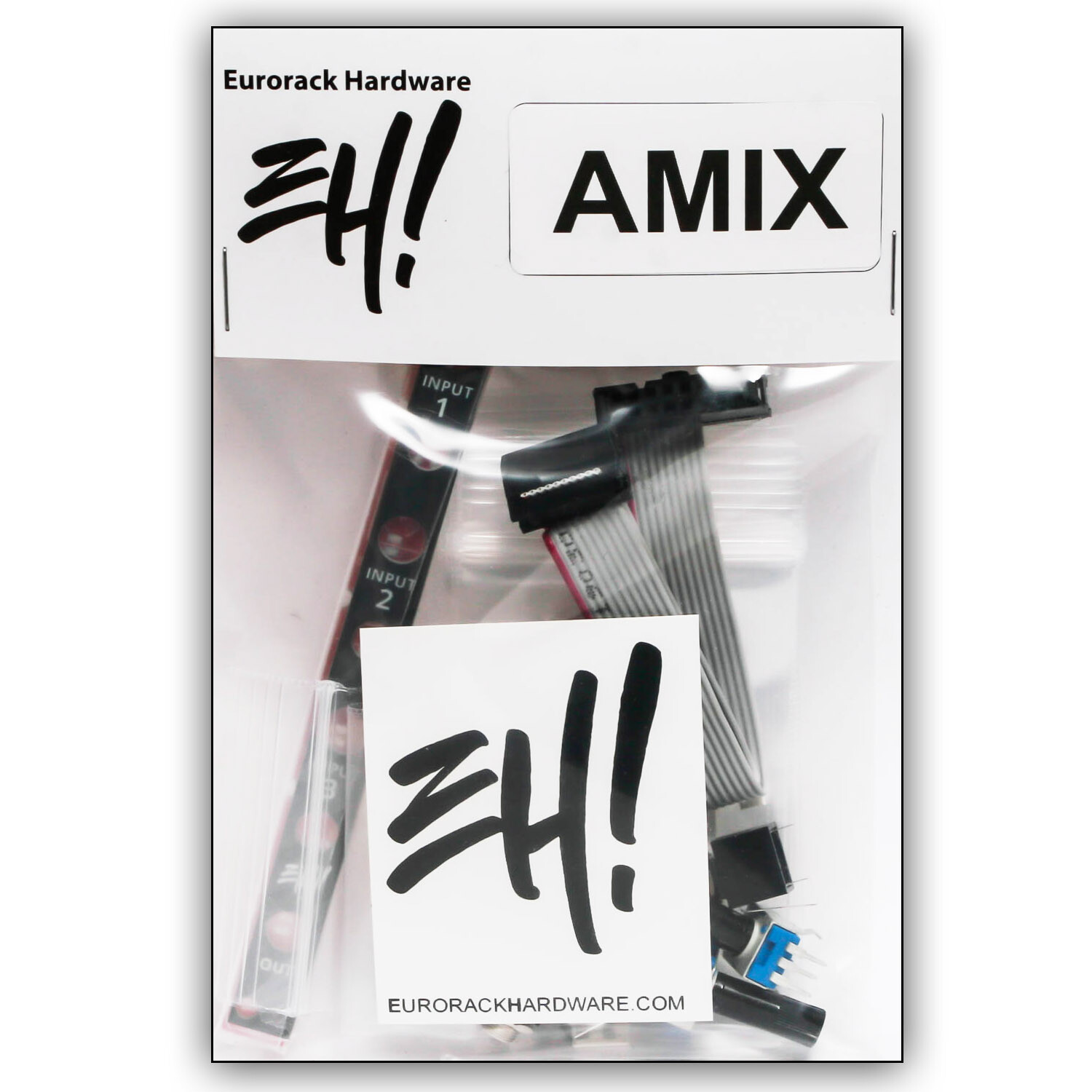 Eurorack Hardware AMIX Kit - Active Audio & CV Mixer DIY Kit