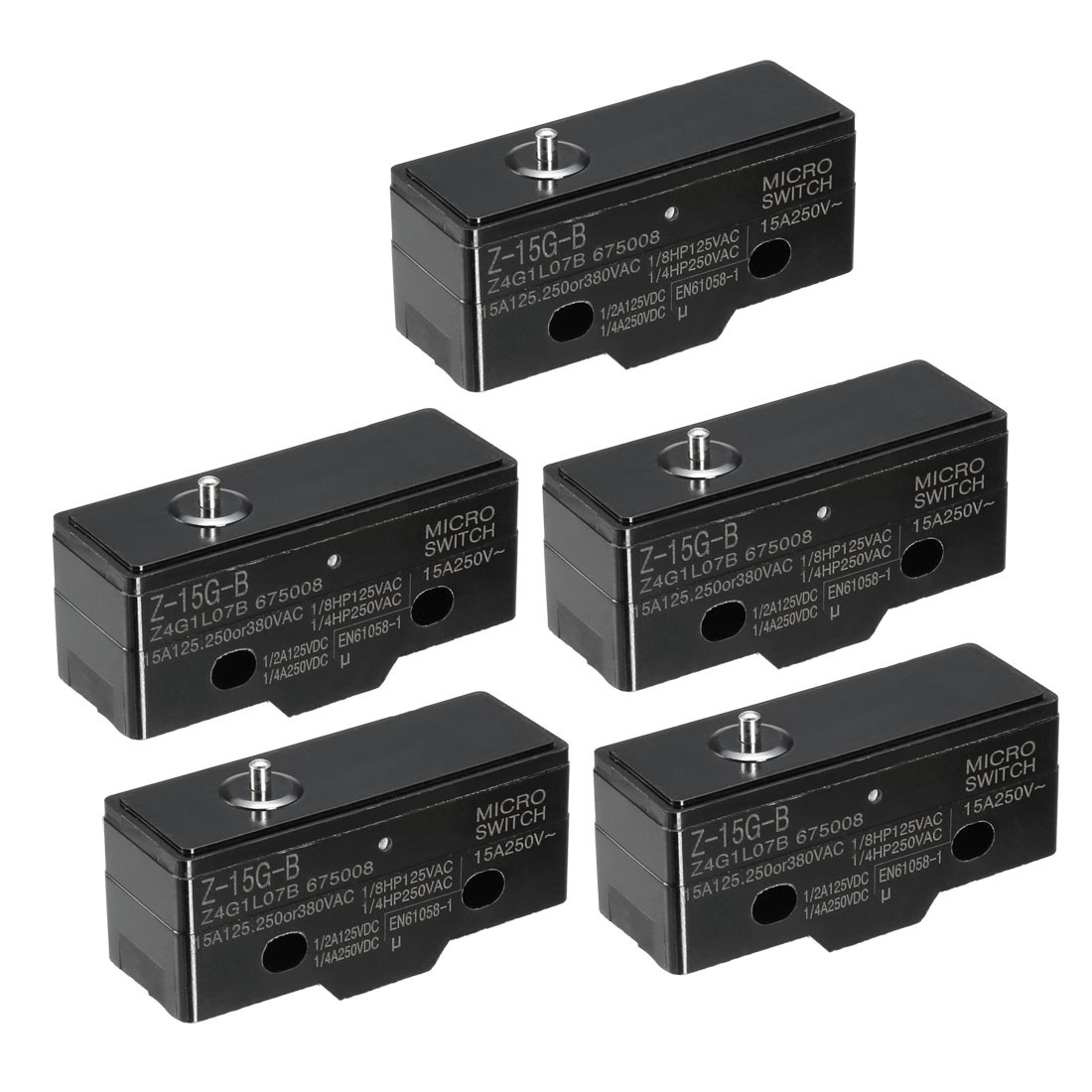 5X Z-15G-B 1NO + 1NC  Slim Reed Snap Button Type Micro Action Switches