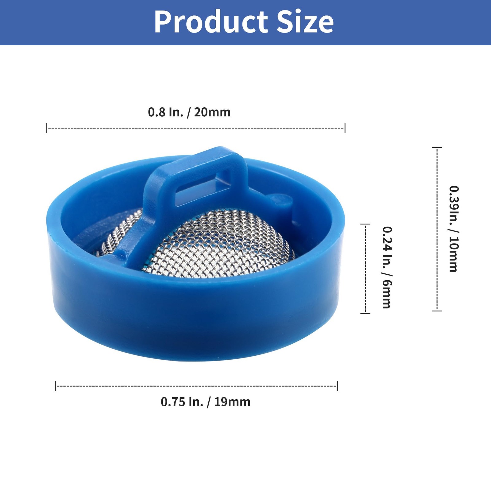 20-Pack Universal Washing Machine Water Inlet Valve Filter Screens, Stainless...