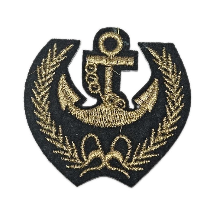 Naval Style Insignia Anchor Patch - Embroidered Iron-On Patches