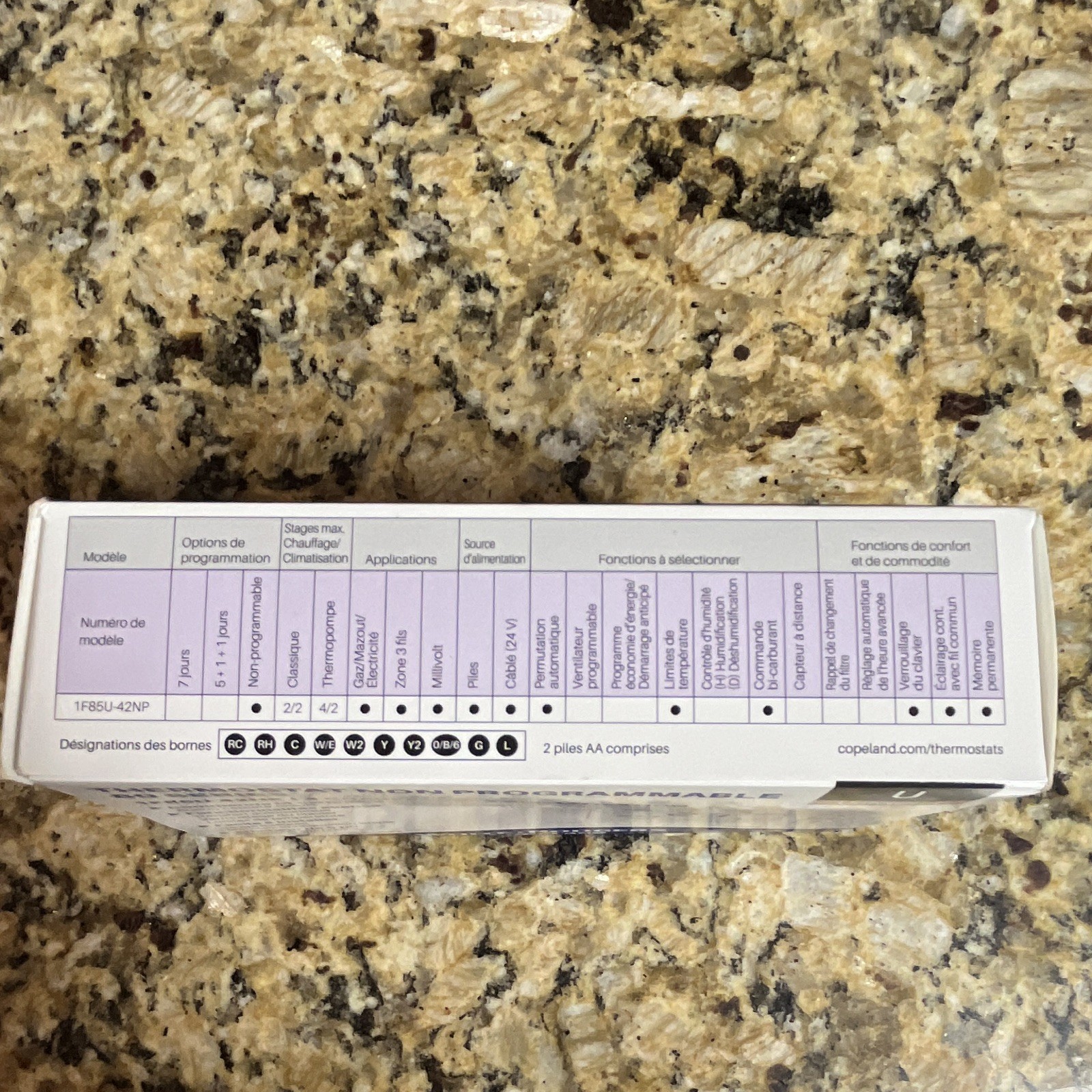 White-Rodgers 80 Series Non-Programmable 4H/2C Backlit