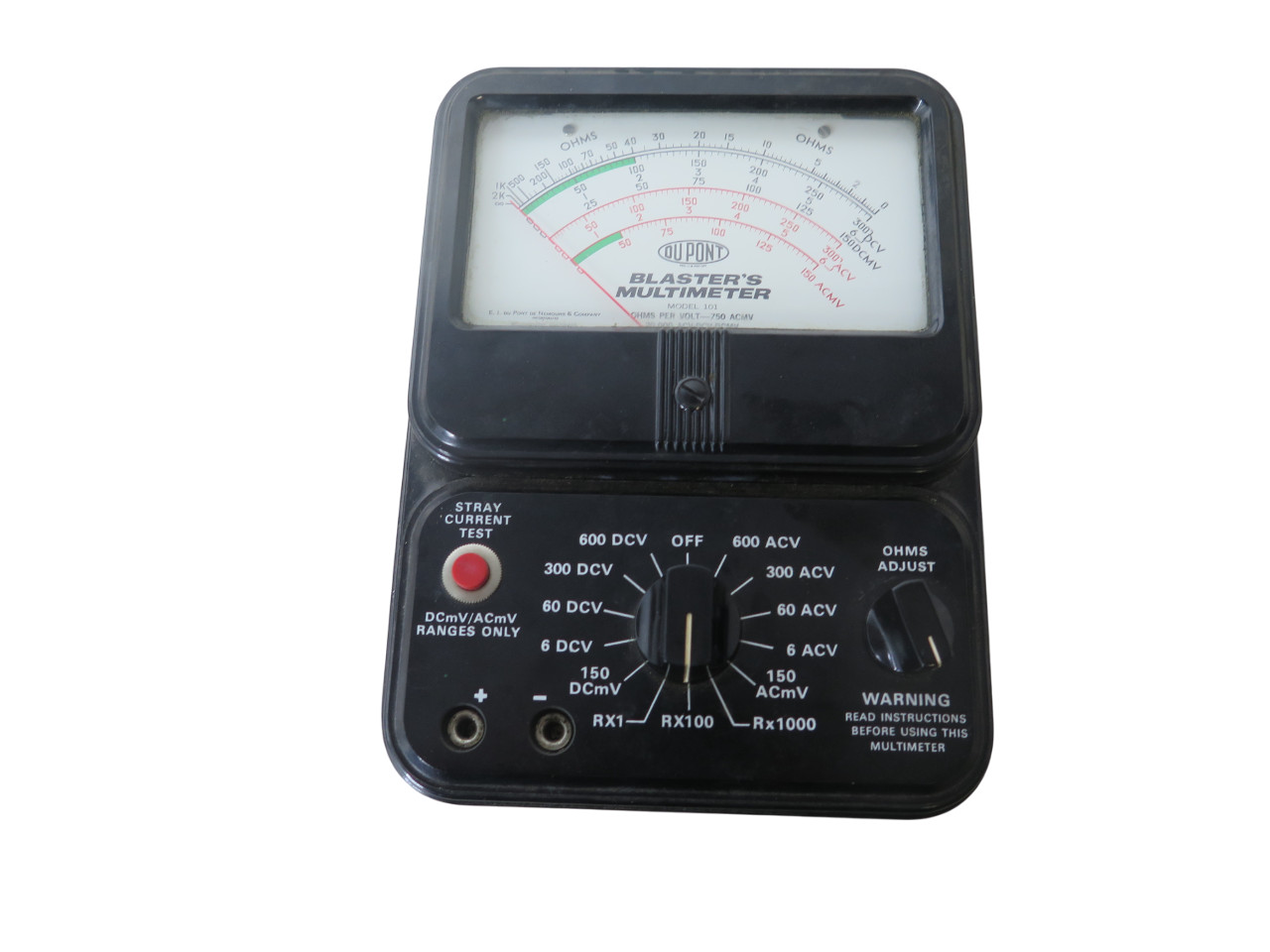 Vintage DuPont 101 Blaster's Multimeter - Free Shipping