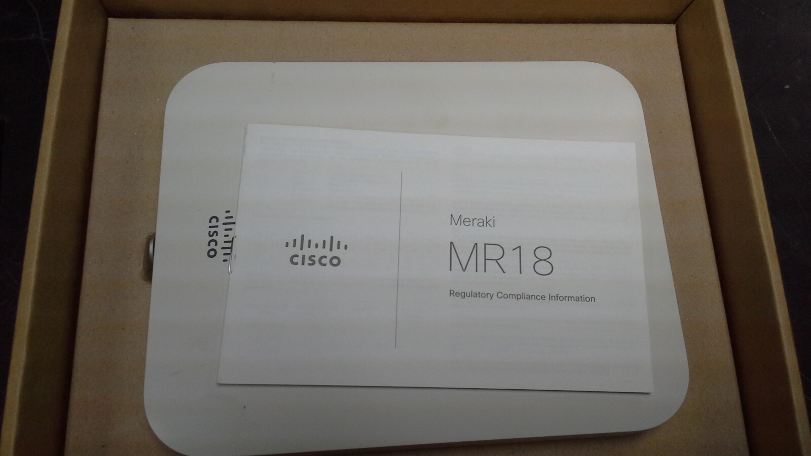 Cisco Meraki MR18-HW Dual-Band Cloud Managed Wireless Access Point