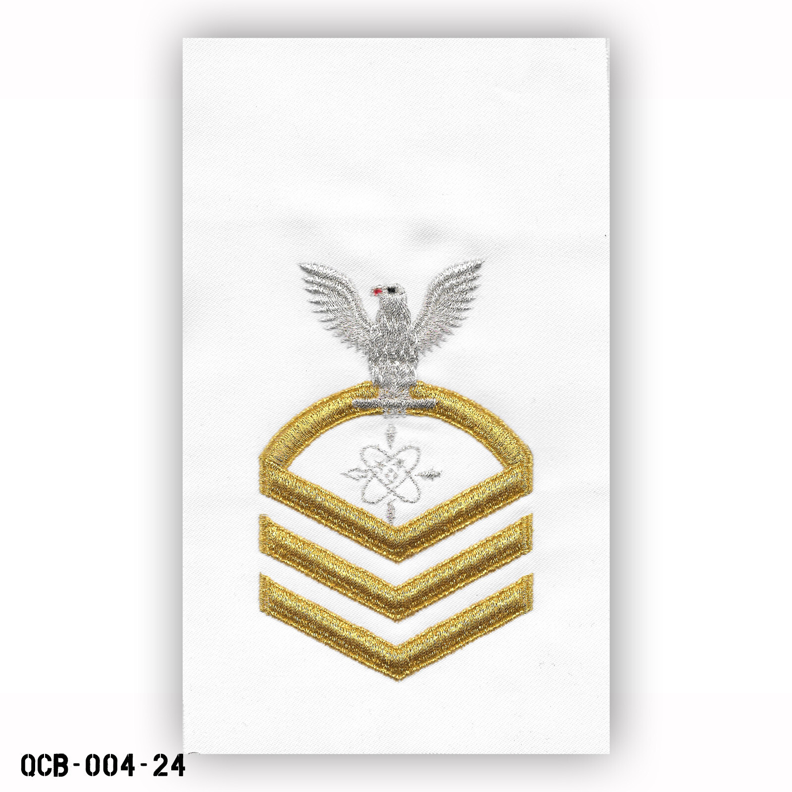 Data Systems Tech White Sleeve Patch LG ~ US Navy E7 Chief Petty Officer ~ NEW