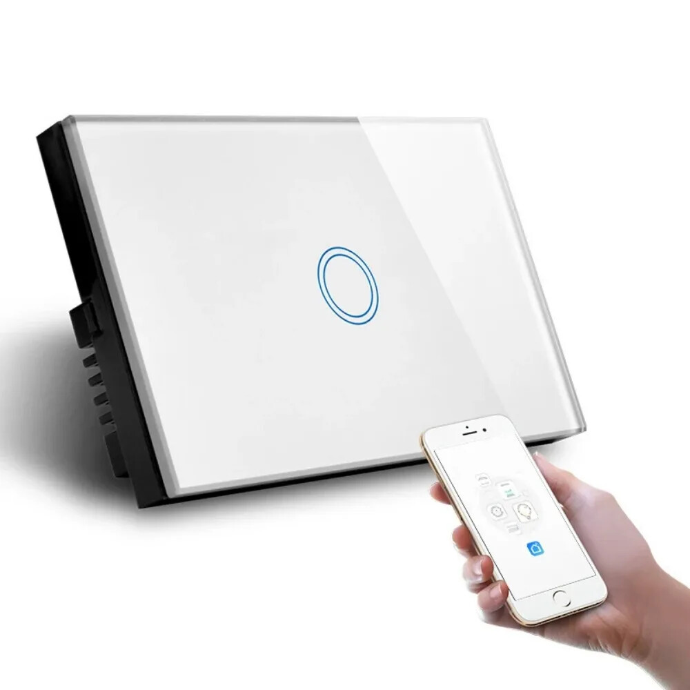 Wifi Smart Life Tuya Light Wall Switch Touch Panel Wireless Voice Remote Control
