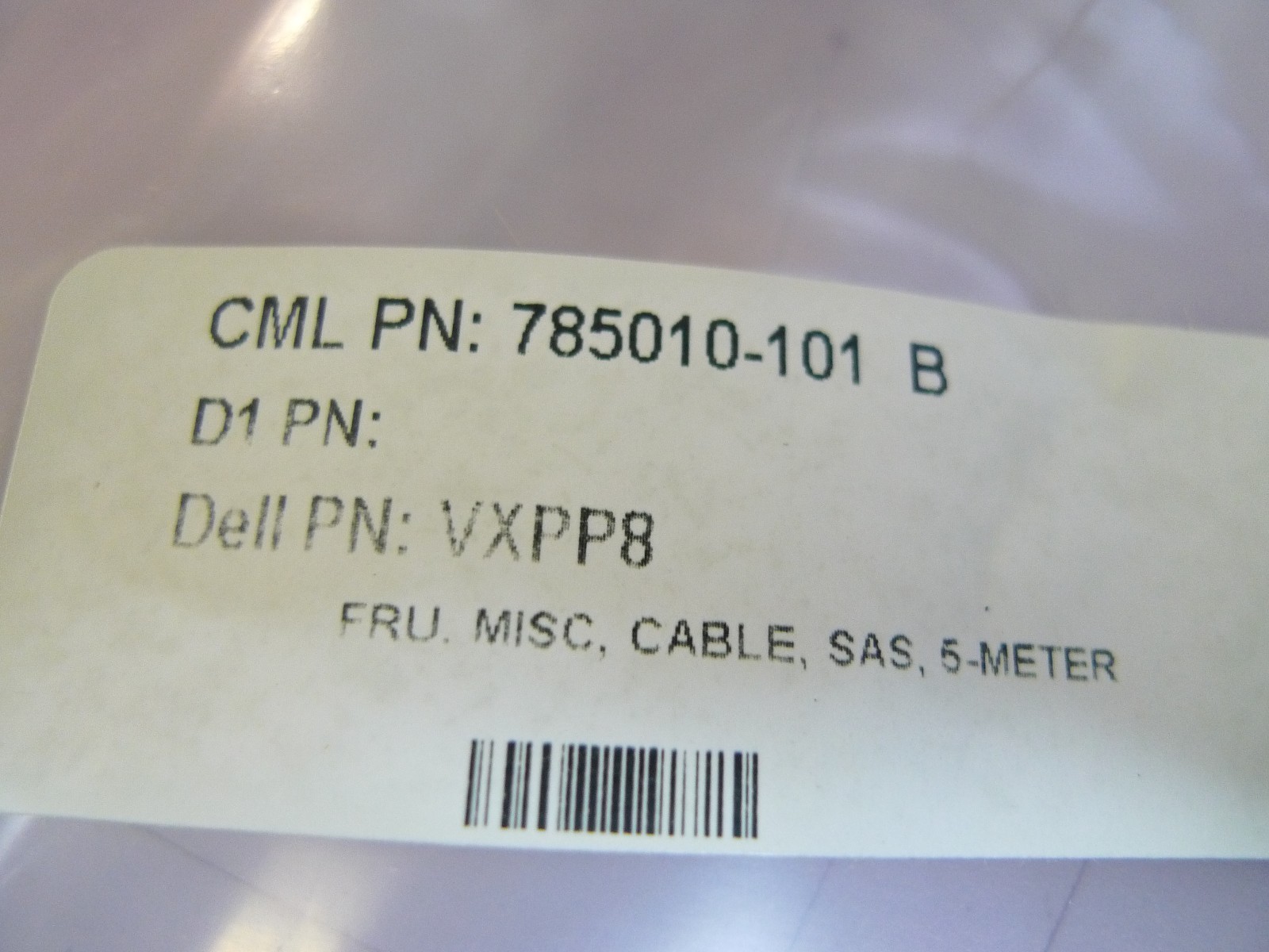 Genuine Dell PowerEdge 840 5 Meter SAS External Cable VXPP8