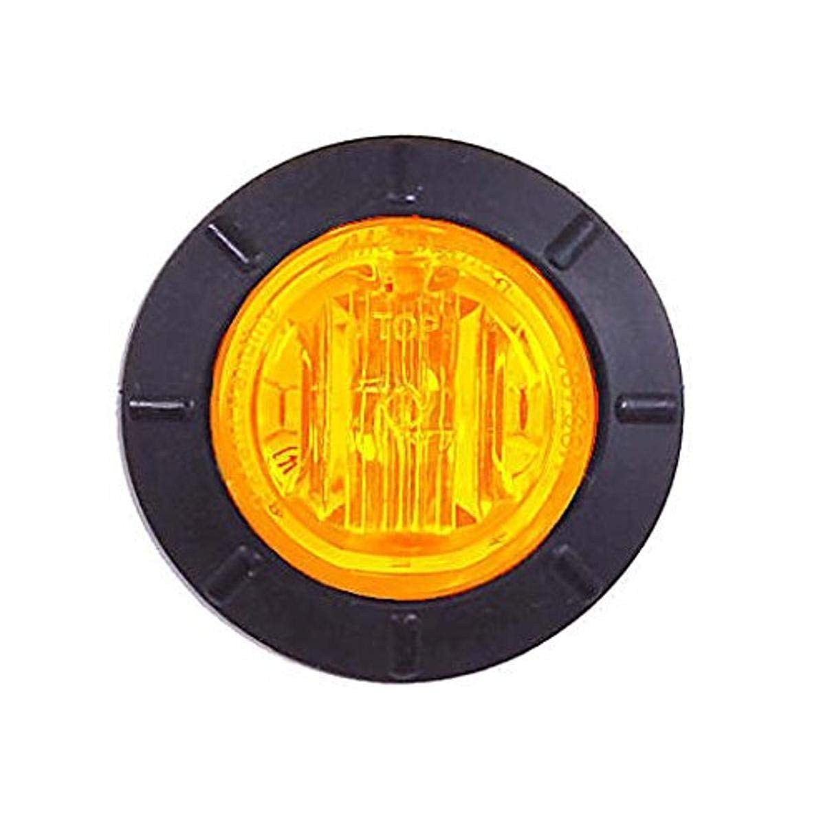 Maxxima M09400YCL Amber 1-1/4" Round LED Clear Lens 1-1/4 Inch,